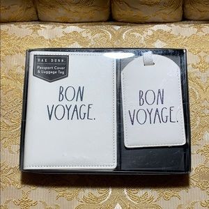 SOLD Rae Dunn Passport Cover and Luggage Tag